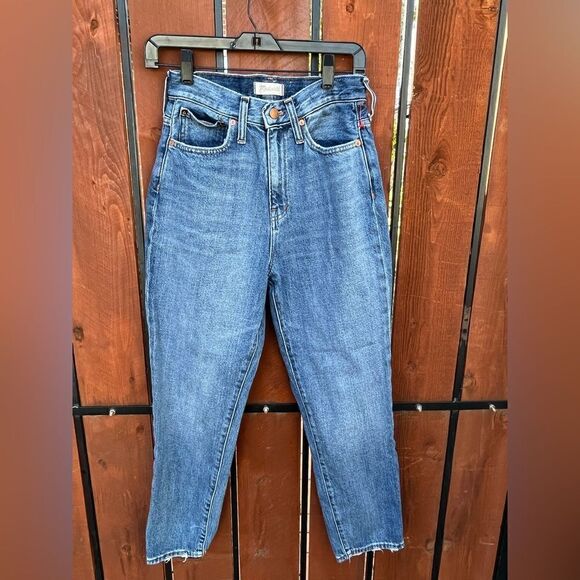 Madewell The Momjean in Downey Wash High Waist Easy Fit Women’s Size 26 - Picture 2 of 9